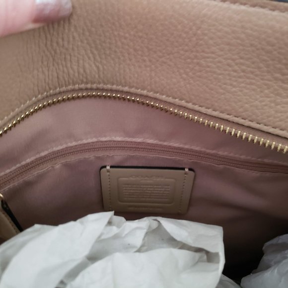 marlon tote in colorblock with whipstitch